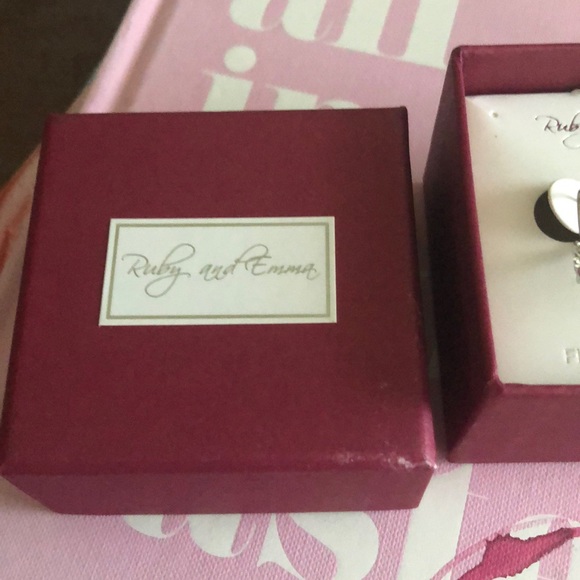 Ruby and Emma Sterling silver earrings - Picture 3 of 4